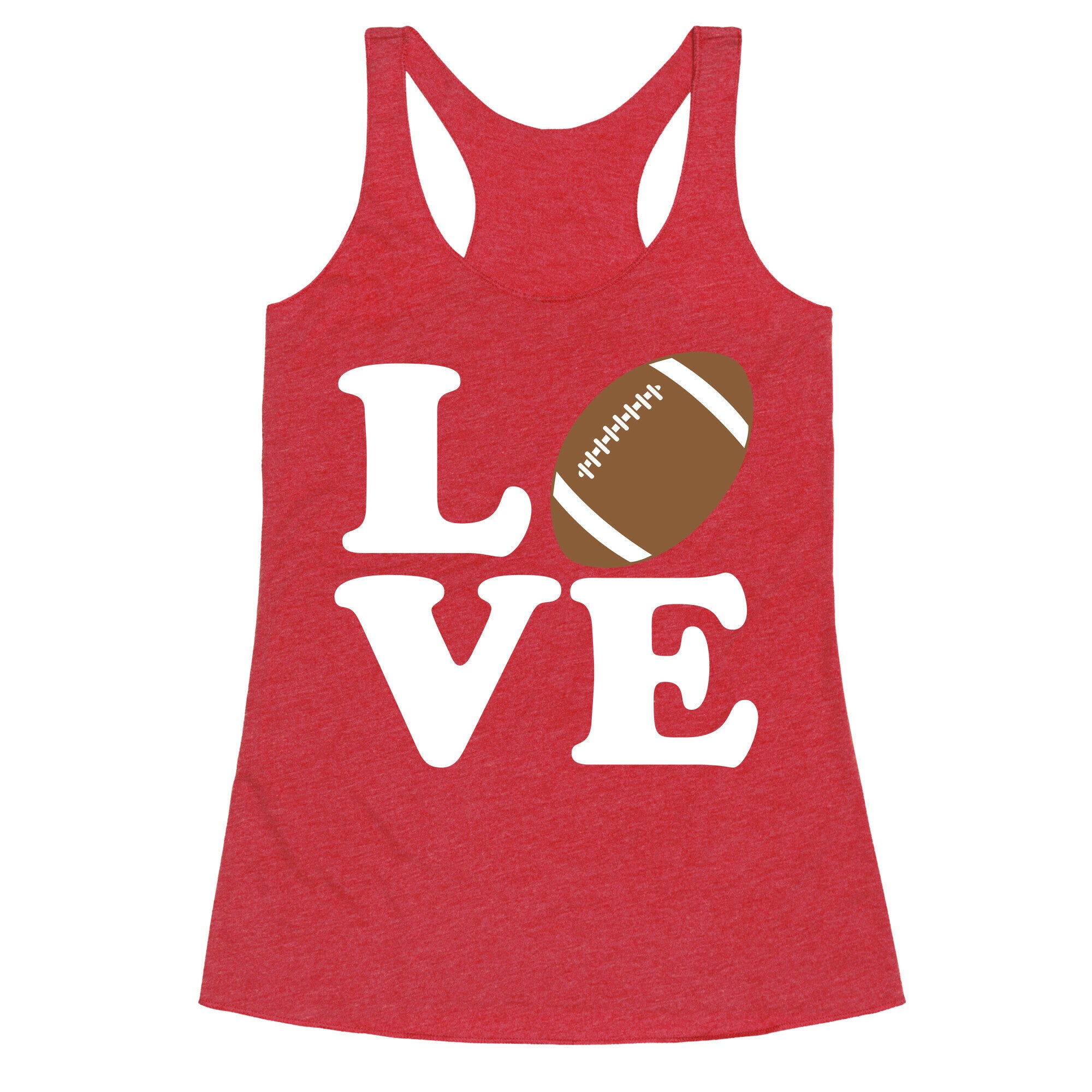 Love Football Racerback Tank